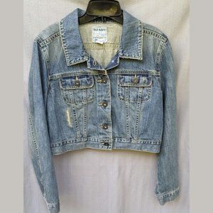 Denim Jacket Cropped Old Navy Size L